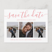 Moderne kalligrafie van het Manuscript sparen Datu Uitnodiging Briefkaart (Voorkant)