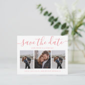 Moderne kalligrafie van het Manuscript sparen Datu Uitnodiging Briefkaart (Staand voorkant)