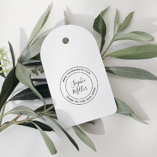 Moderne kalligrafie Voeg uw bedrijfsnaam toe Zelfinktende Stempel