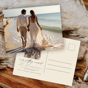 Moderne kalligrafie Volledige foto opslaan van de  Briefkaart