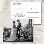 Moderne kalligrafie Weddenschap Foto Briefkaart