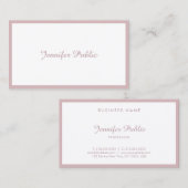 Moderne kalligray Script Minimalistisch ellegante  Visitekaartje (Voorkant / Achterkant)