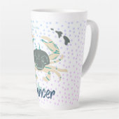 Moderne kankerkrab Zodiac Latte Mok (Rechterhoek)