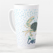 Moderne kankerkrab Zodiac Latte Mok (Linkerhoek)