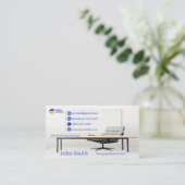 Moderne Kantoor Desk Future Leaders SEO Marketing Visitekaartje (Staand voorkant)