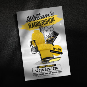 Moderne Kapperszaak Kapsalon Kapper Knippen Flyer