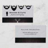 Moderne Kapsalon Afspraak Afsprakenkaartje (Voorkant / Achterkant)