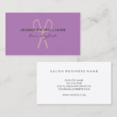 Moderne Kapsalon Haarstylist Visitekaartje (Voorkant / Achterkant)