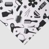 Moderne kapsalon stylist weefsel papier (Detail)