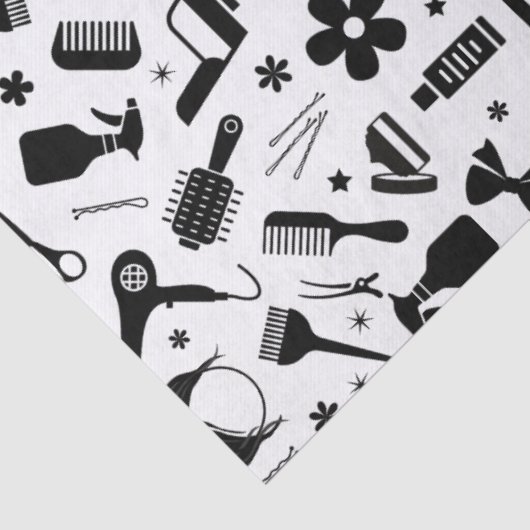 Moderne kapsalon stylist weefsel papier (Detail)