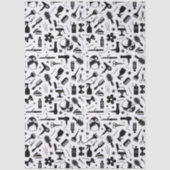 Moderne kapsalon stylist weefsel papier (Voorkant)