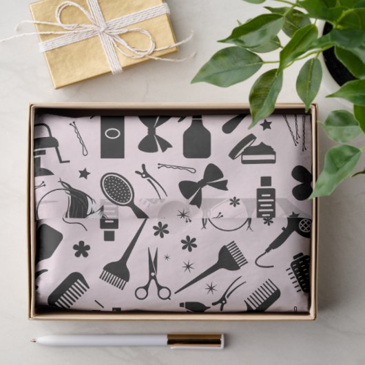 Moderne kapsalon stylist weefsel papier (Geschenk)