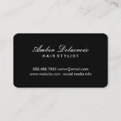 Moderne Kapsalon Visitekaartje (Achterkant)