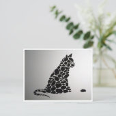 moderne kat briefkaart (Staand voorkant)