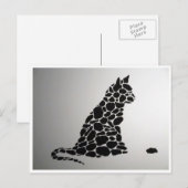 moderne kat briefkaart (Voorkant / Achterkant)