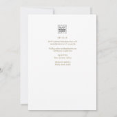 Moderne katholieke bruiloft Uitnodigingen Elegant (Achterkant)