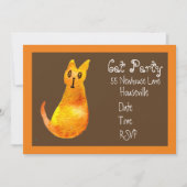 Moderne katteetter met gemene gemat katten kaart (Voorkant)