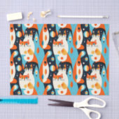 Moderne katten op een Abstracte achtergrond Tissuepapier (Craft)