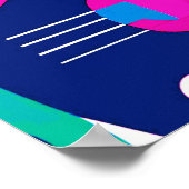 Moderne katten uit het midden van de eeuw op een d poster (Hoek)