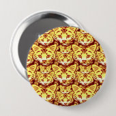 Moderne kattenkunst ronde button 4,0 cm (Voorkant /achterkant)