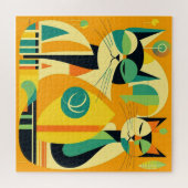 Moderne kattenkunst uit het midden van de eeuw: Ab Legpuzzel (Horizontaal)