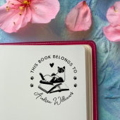 Moderne kattenliefhebbers Custom Book Rubberstempel