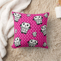 Moderne Kawaii Panda Beer Roze Meisjesachtige Stip
