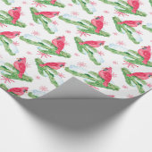 Moderne keizerroze Waterverf Cadeaupapier (Hoek)