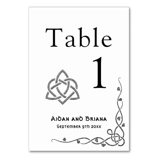 Moderne Keltische symbolen en loof Kaart (Voorkant)