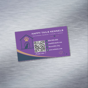 Moderne Kennel QR-code Magnetisch Visitekaartje