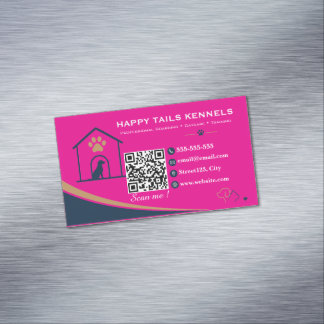 Moderne Kennel QR-code Magnetisch Visitekaartje