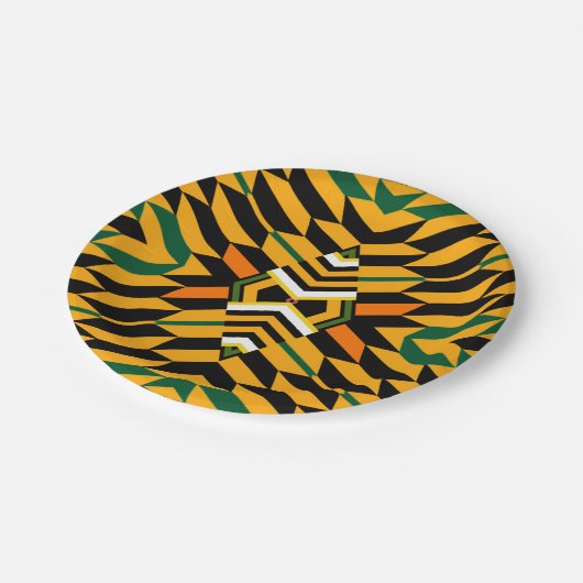 Moderne Kente patroon papieren bord (Gekanteld)
