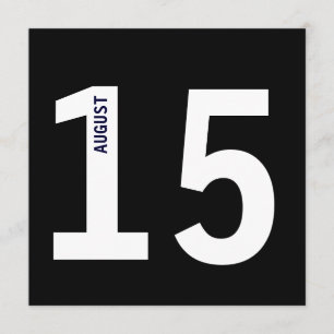 Moderne Kerkcalender Jonggezellen Afscheidsfeest Kaart