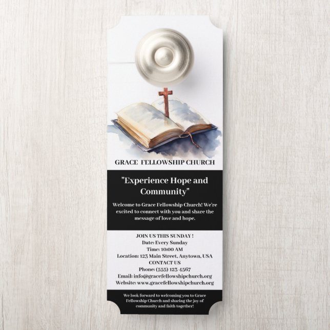 Moderne Kerkdeur Hanger (Op knop)