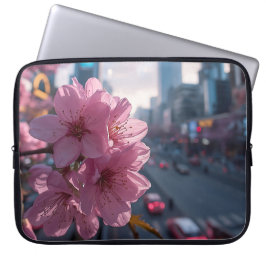 Moderne Kersenbloesem 15' Laptop Sleeve