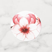 Moderne kersenbloesem bruiloft confetti (Kleine voorkant)