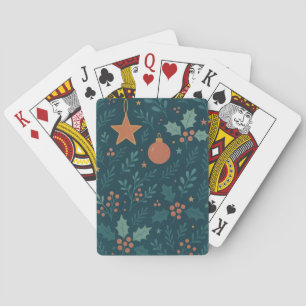 Moderne Kerst 2026 Custom Poker Cards – Trendy Pokerkaarten