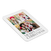 Moderne Kerst 3 Fotocollage Magneet (Rechterzijde)