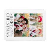 Moderne Kerst 3 Fotocollage Magneet (Horizontaal)