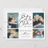 Moderne kerst Baby aankondiging fotocollage (Voorkant)