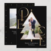 Moderne Kerst Foto Kaart (Voorkant / Achterkant)