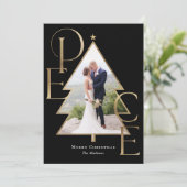 Moderne Kerst Foto Kaart (Staand voorkant)