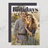 Moderne Kerst Foto Kerstkaart Kaart (Voorkant / Achterkant)