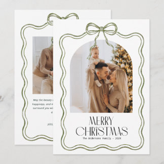 Moderne Kerst frame Foto Merry Christmas Kaart