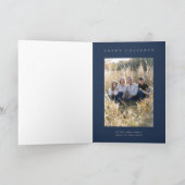 Moderne Kerst Geometrie Feestdagen Kaart (Binnen)