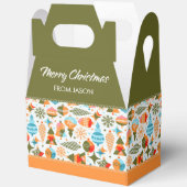 Moderne kerst gunstbox bedankdoosjes (Open)