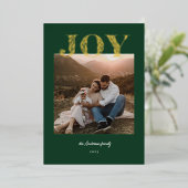 Moderne Kerst Kaart met Botanische Folie (Staand Voorkant)