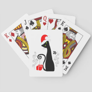 Moderne Kerst Kitty Pokerkaarten
