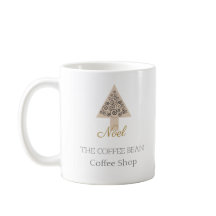 Moderne Kerst Koffiezaak Bedrijfsbranding