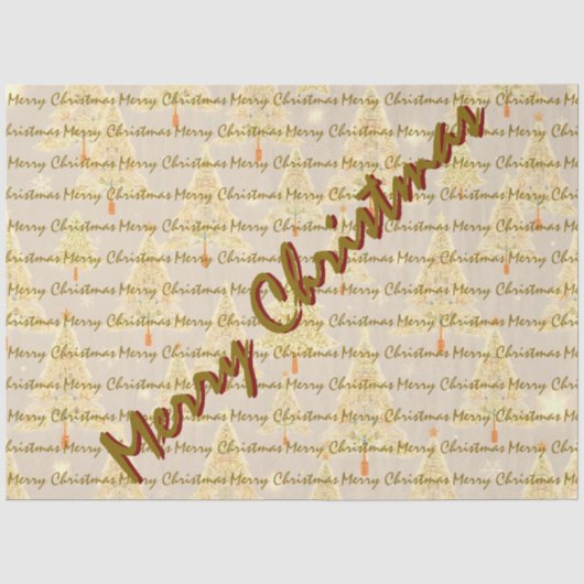 Moderne Kerst Luxe Kerstbomen Tissuepapier (Voorkant)